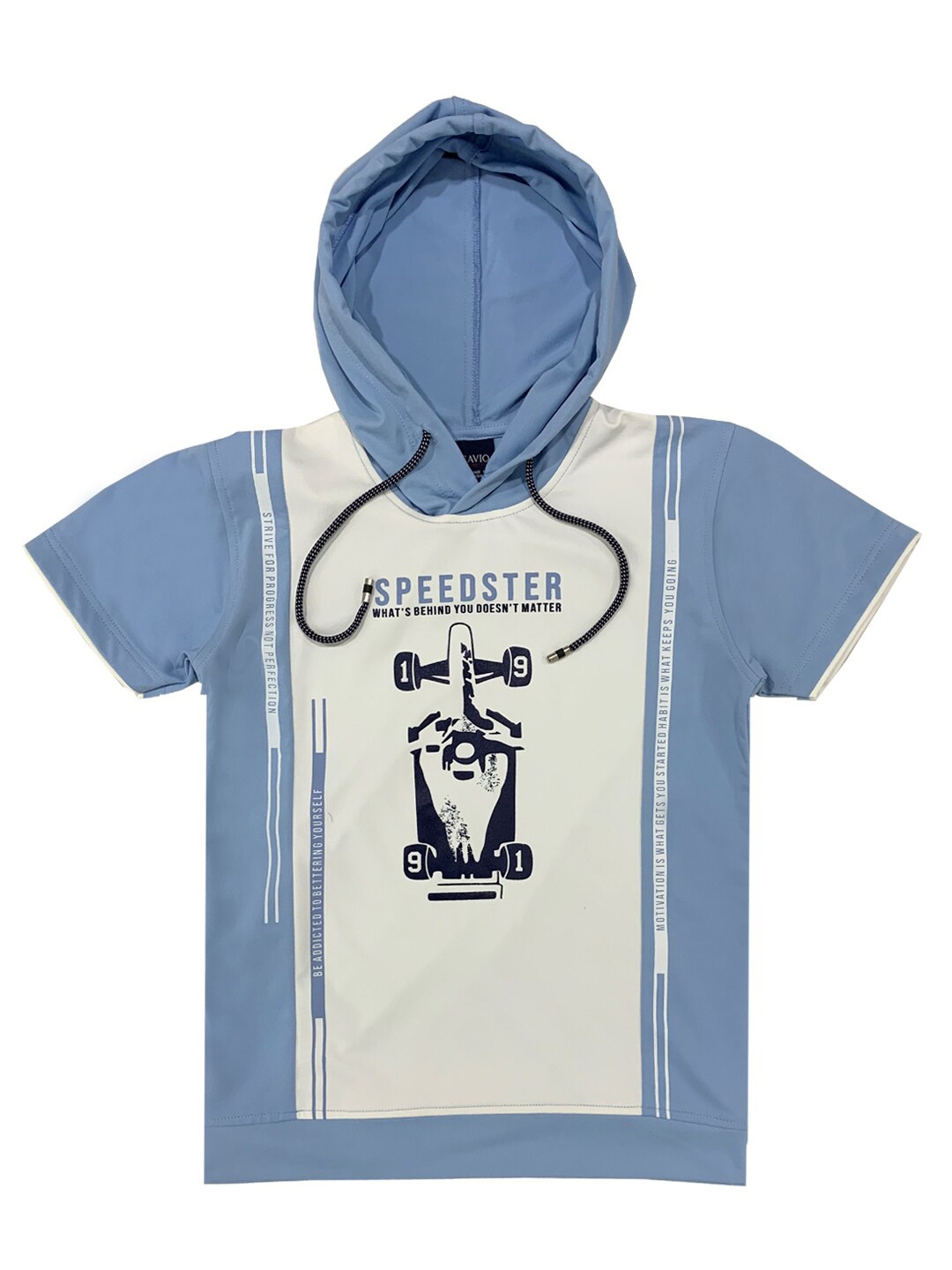 

CAVIO Boys Blue Printed T-shirt