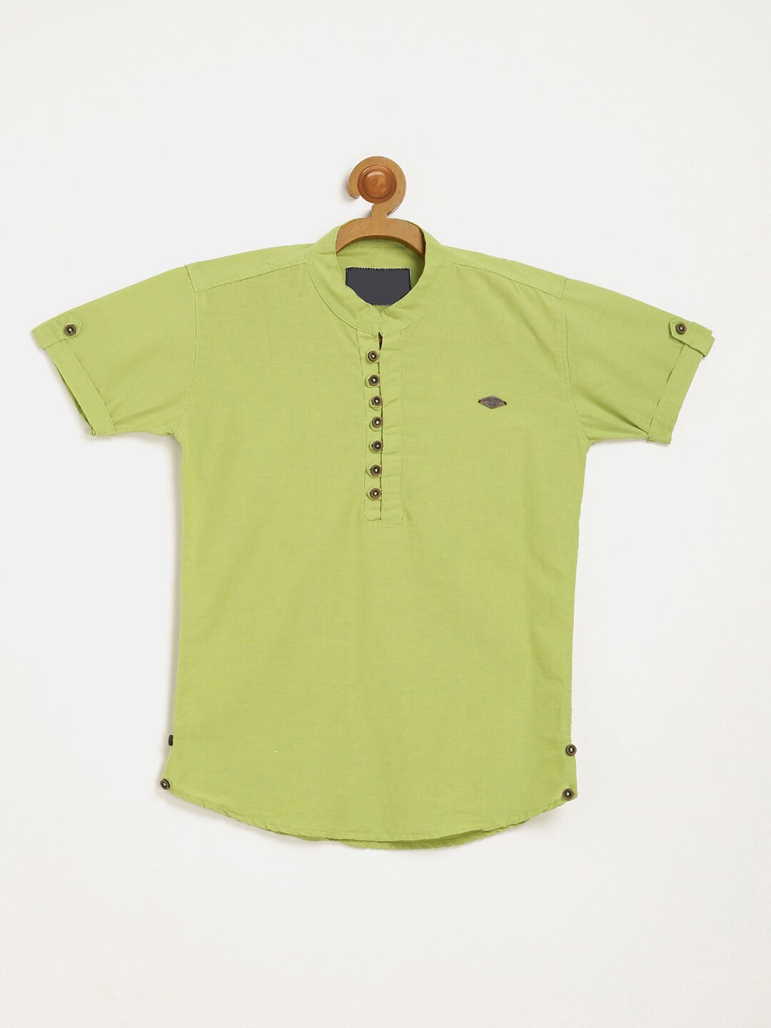 

V2 Value & Variety Boys Green Cotton Casual Shirt