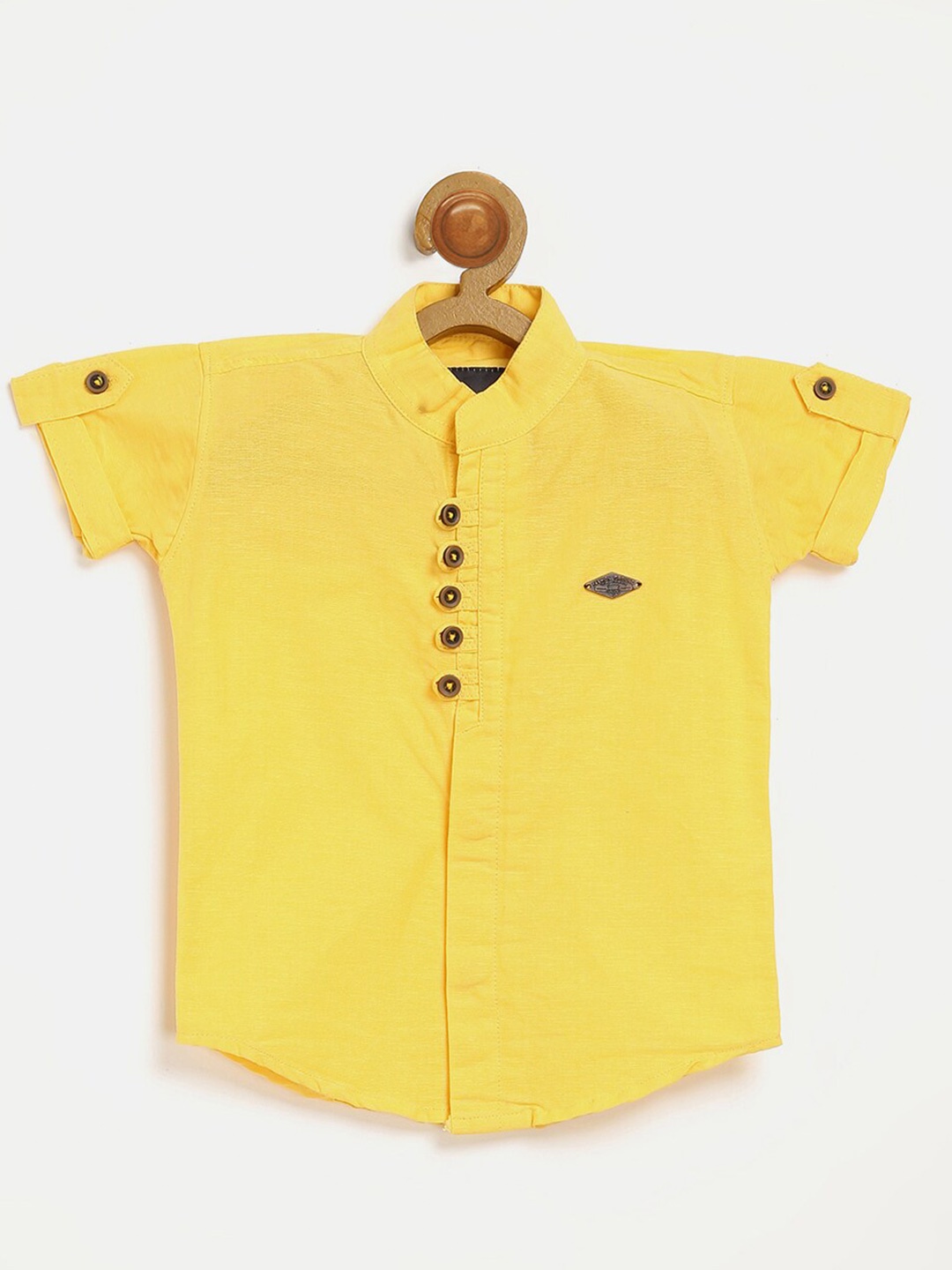 

V2 Value & Variety Boys Yellow Casual Shirt