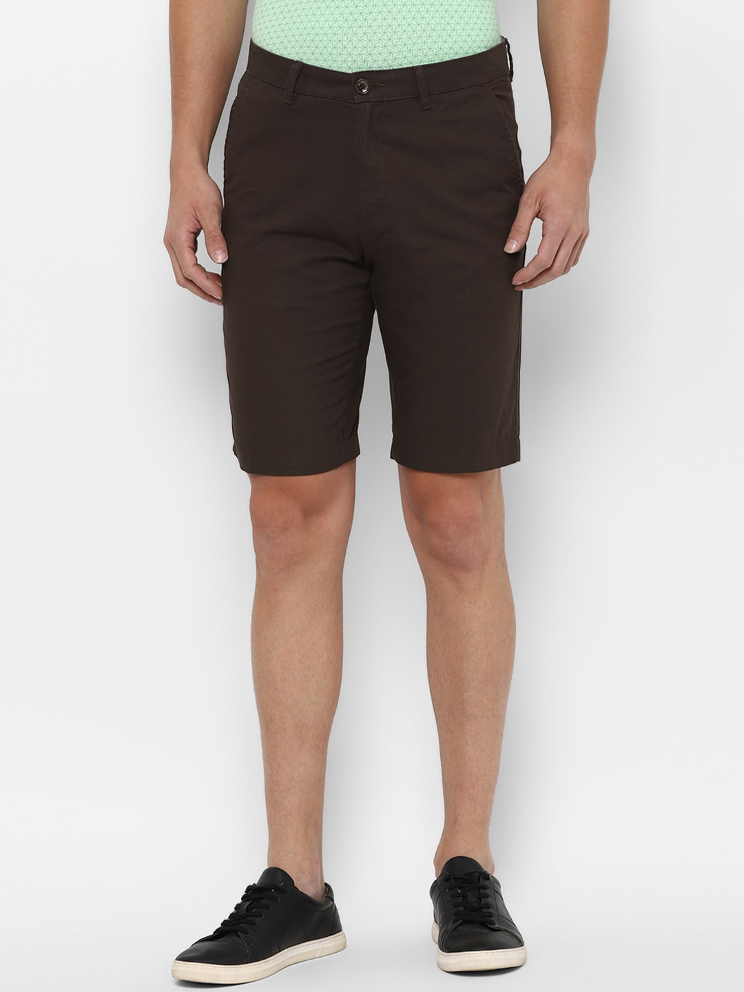 

Allen Solly Men Brown Slim Fit Shorts