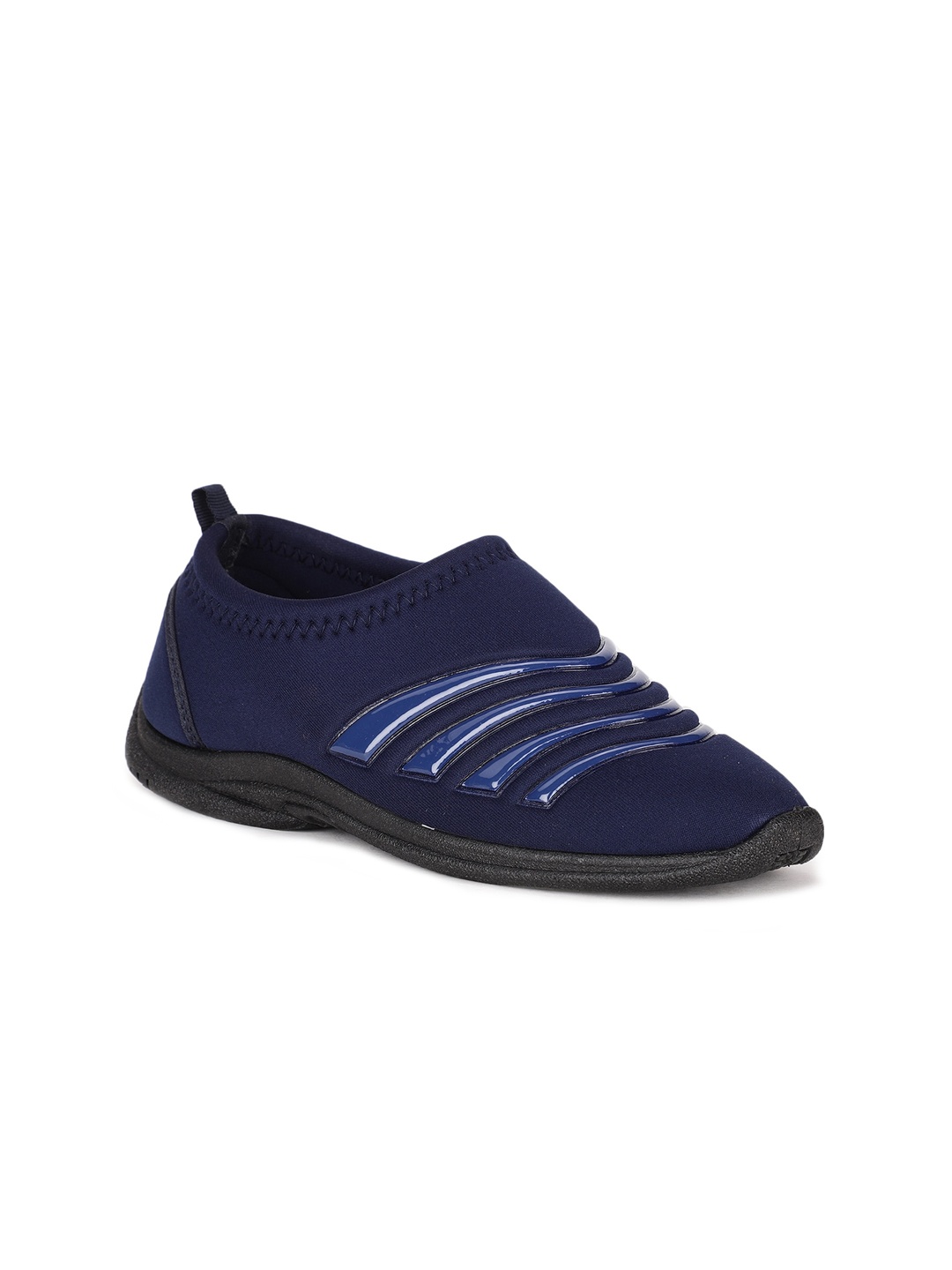 

Bata Women Blue Woven Design Slip-On Sneakers