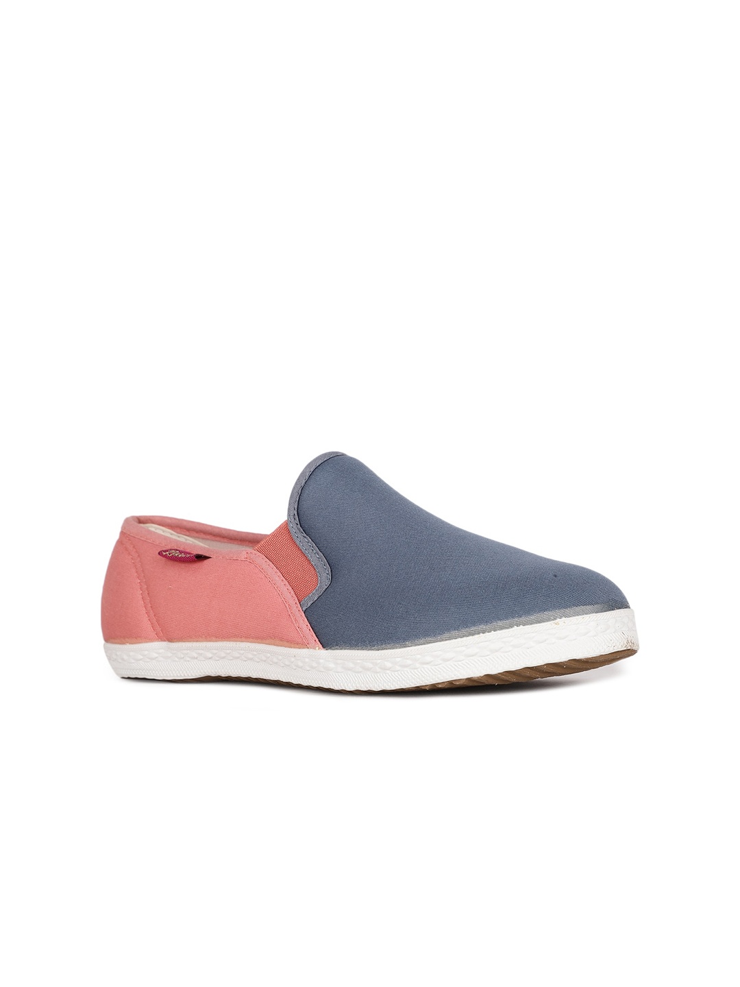 

Bata Women Blue & Pink Colourblocked Slip-On Sneakers