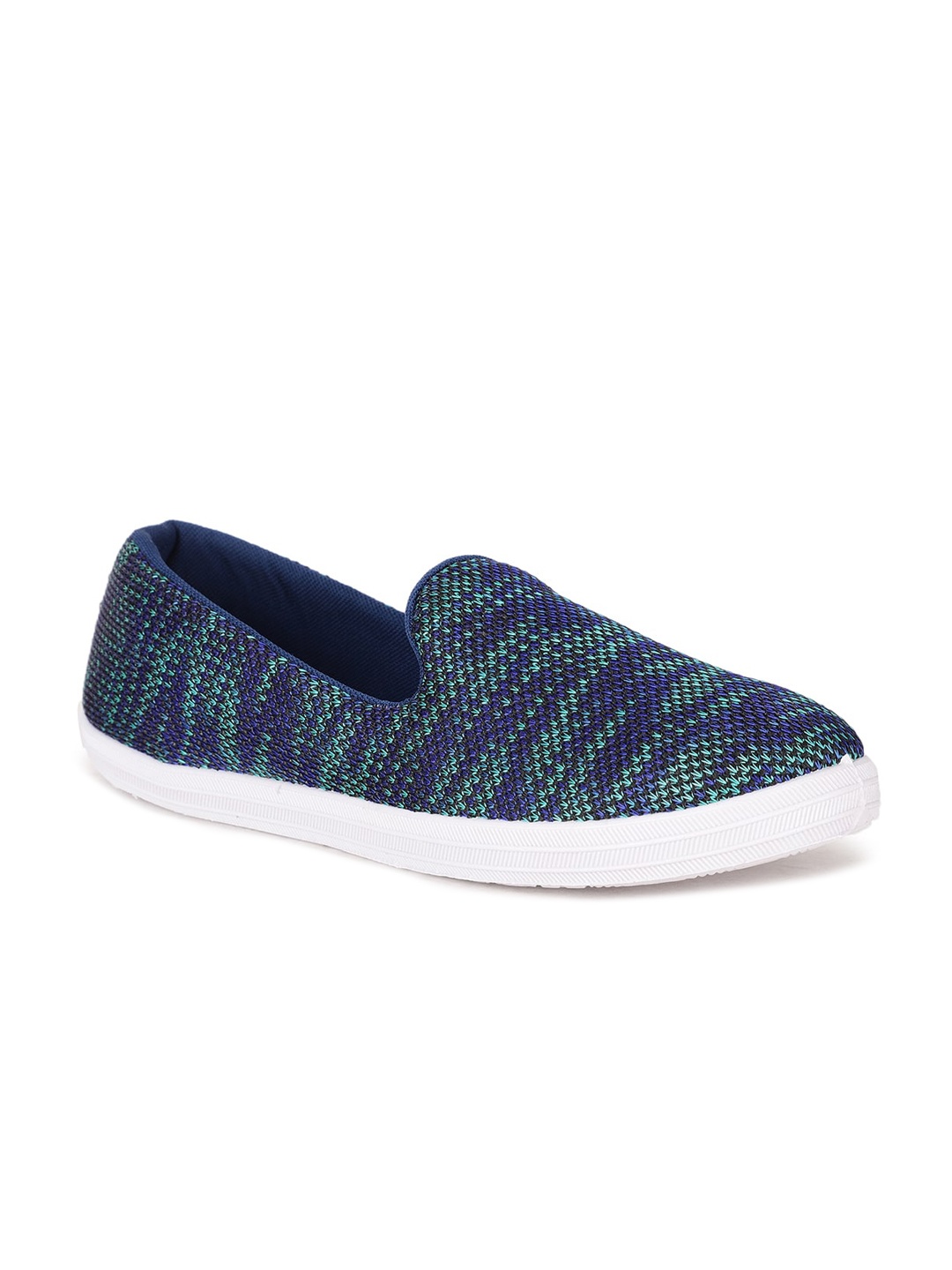 

Bata Women Blue Printed Slip-On Sneakers