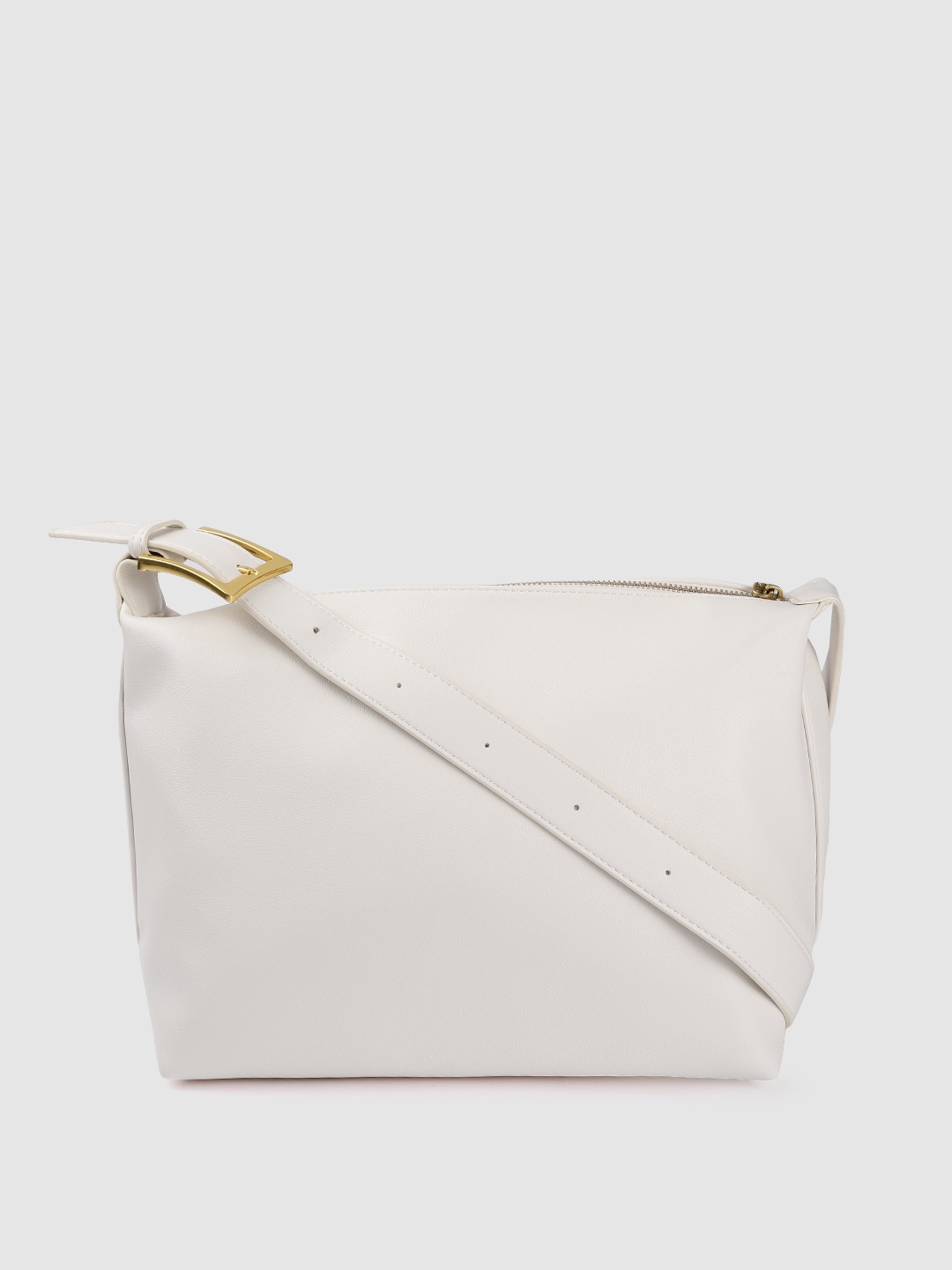 

Sugarush Women Off White Solid Swagger Sling Bag