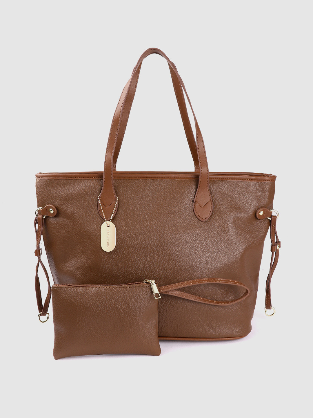 

Sugarush Brown PU Shopper Shoulder Bag