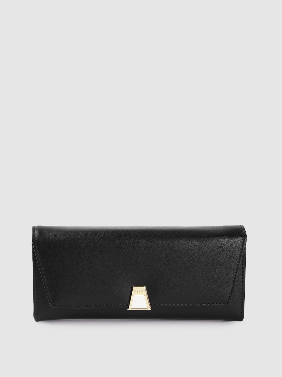 

Sugarush Women Black PU Envelope Wallet