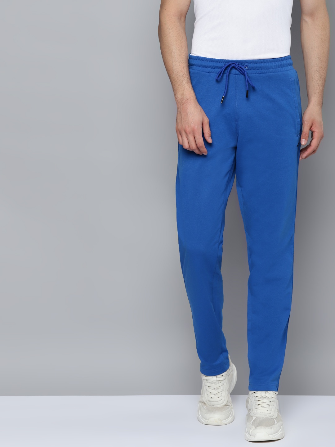 

Alcis Men Cobalt Blue Solid Slim Fit Running Joggers