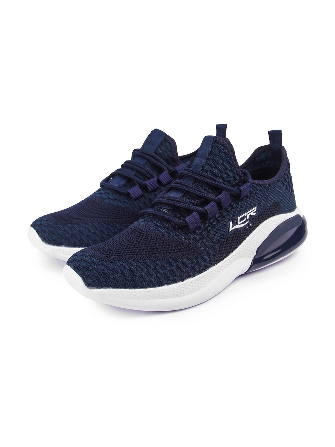 

Lancer Men Navy Blue Textile Running Non-Marking Shoes
