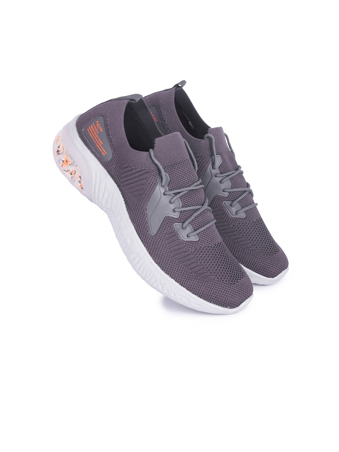 

Lancer Men Grey Textile Running Non-Marking Shoes