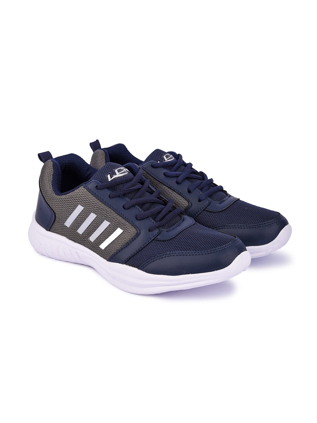 

Lancer Men Navy Blue Mesh Running Non-Marking Shoes