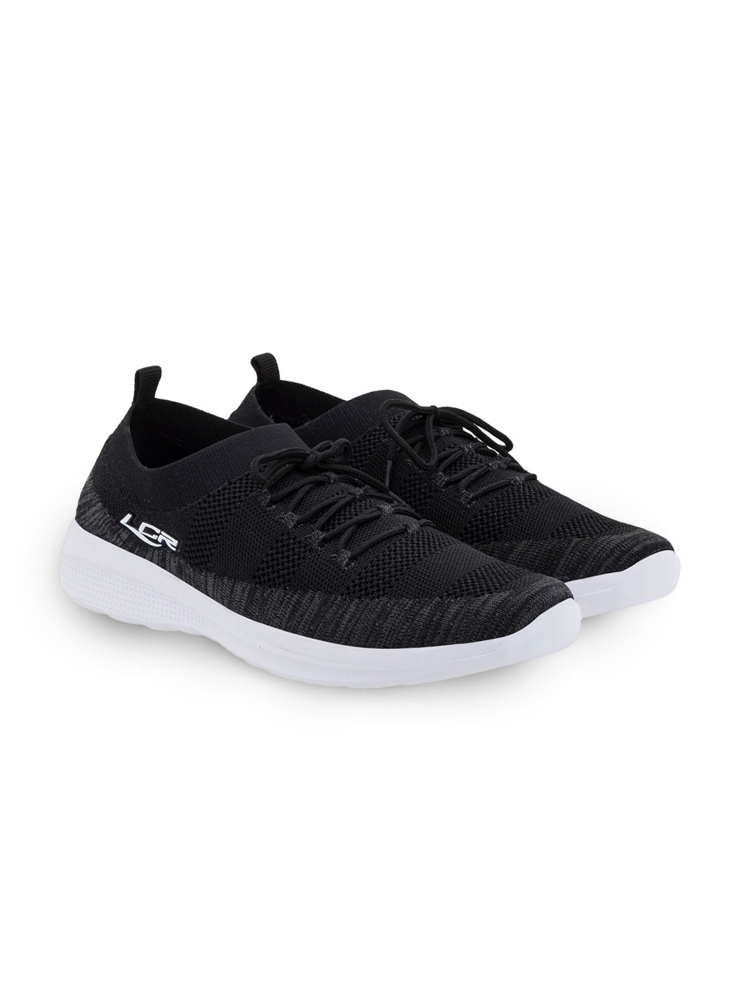 

Lancer Men Black Textile Running Non-Marking Shoes