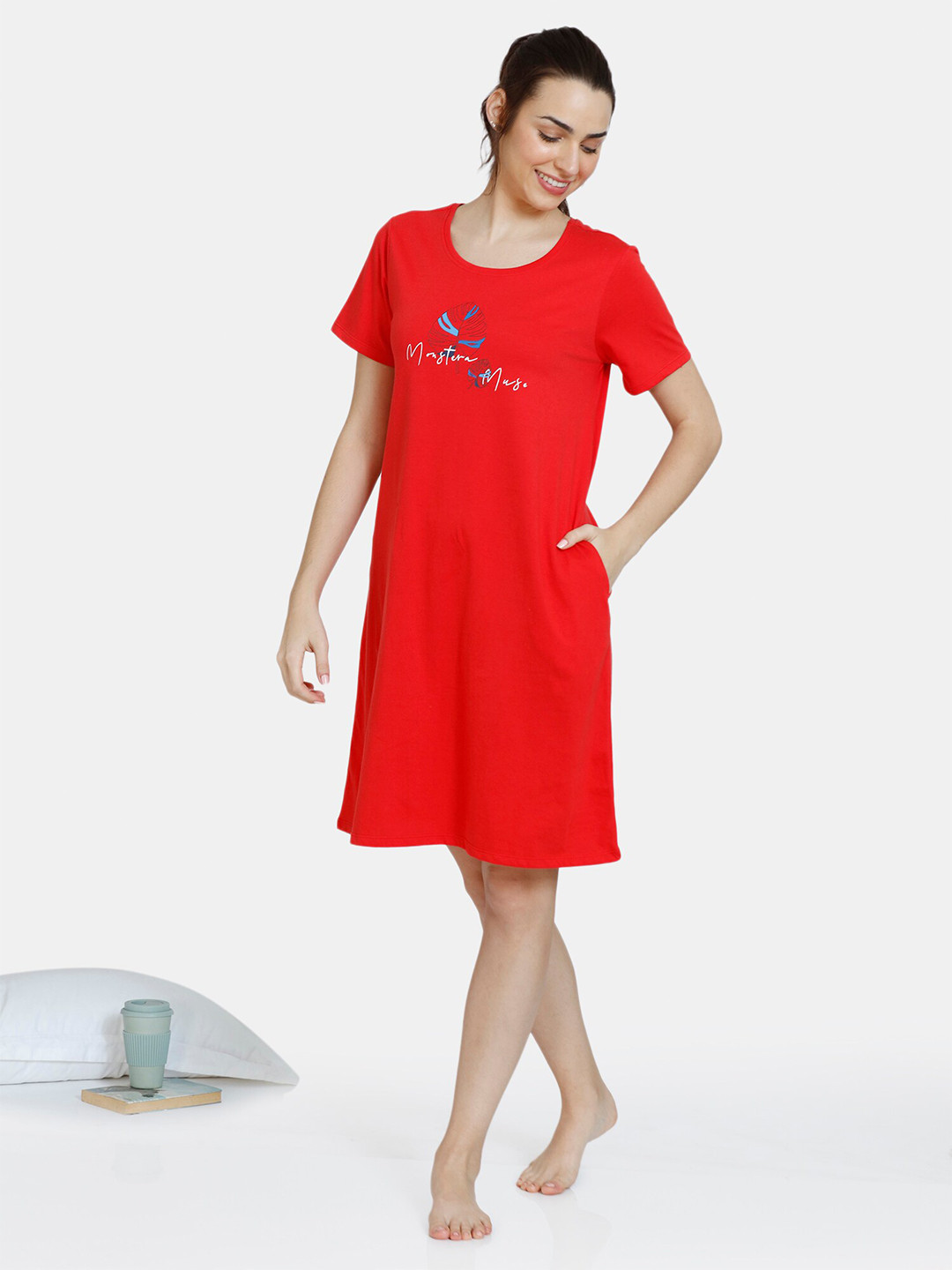 

Zivame Red Nightdress