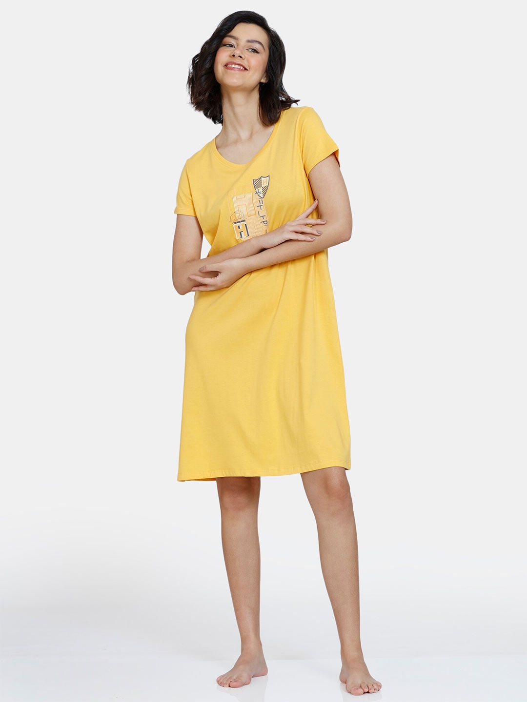 

Zivame Yellow Nightdress