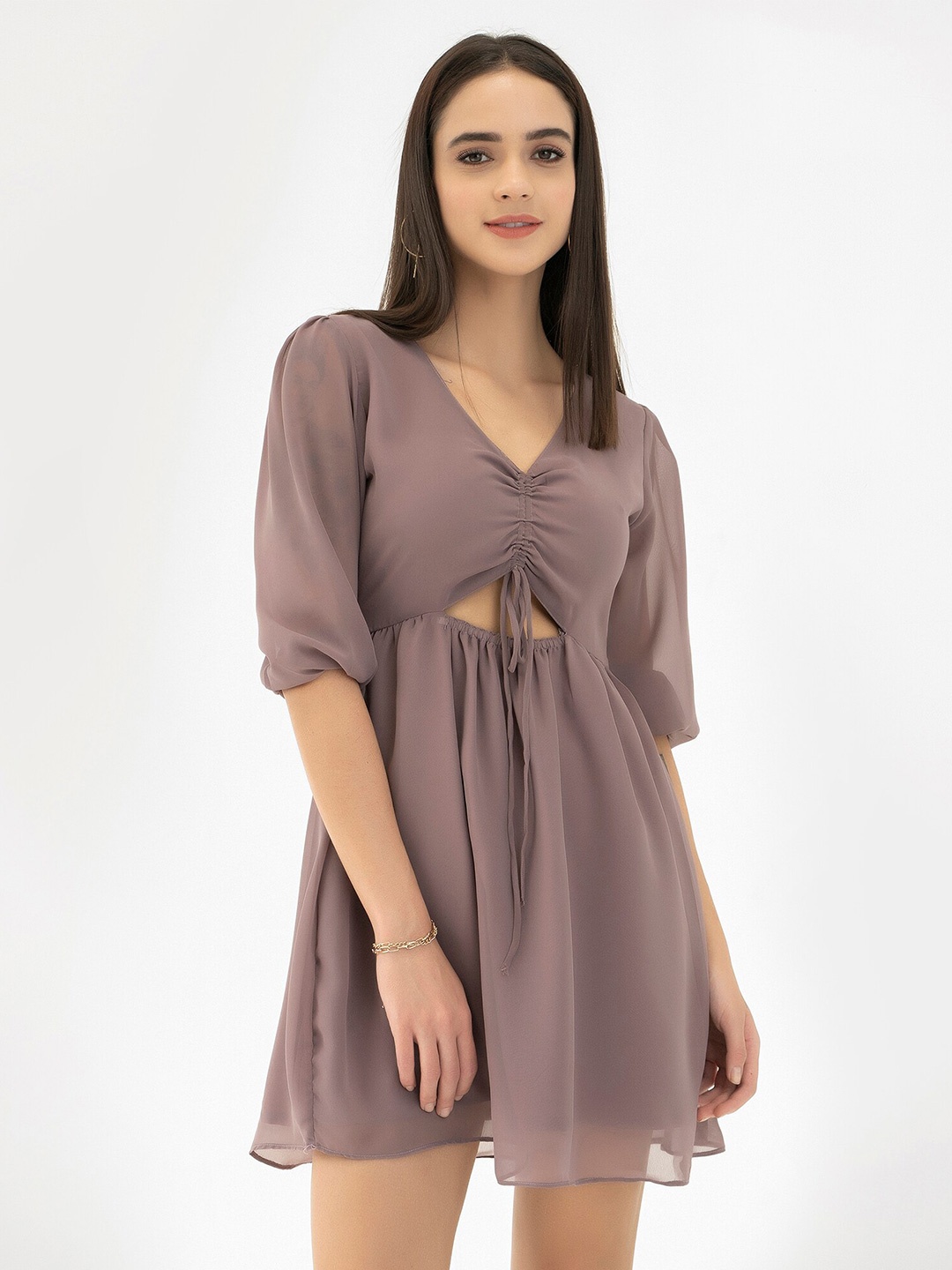 

CLOSETHOOK Women Mauve Mini Dress