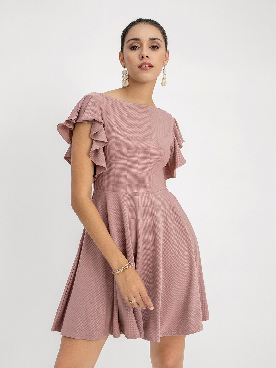 

CLOSETHOOK Women Pink Solid Dress