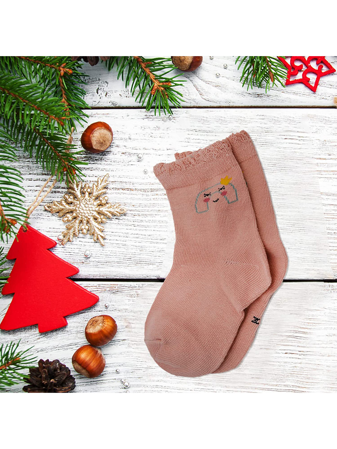 

SYGA Kids Set of 5 Calf-Length Socks, Multi
