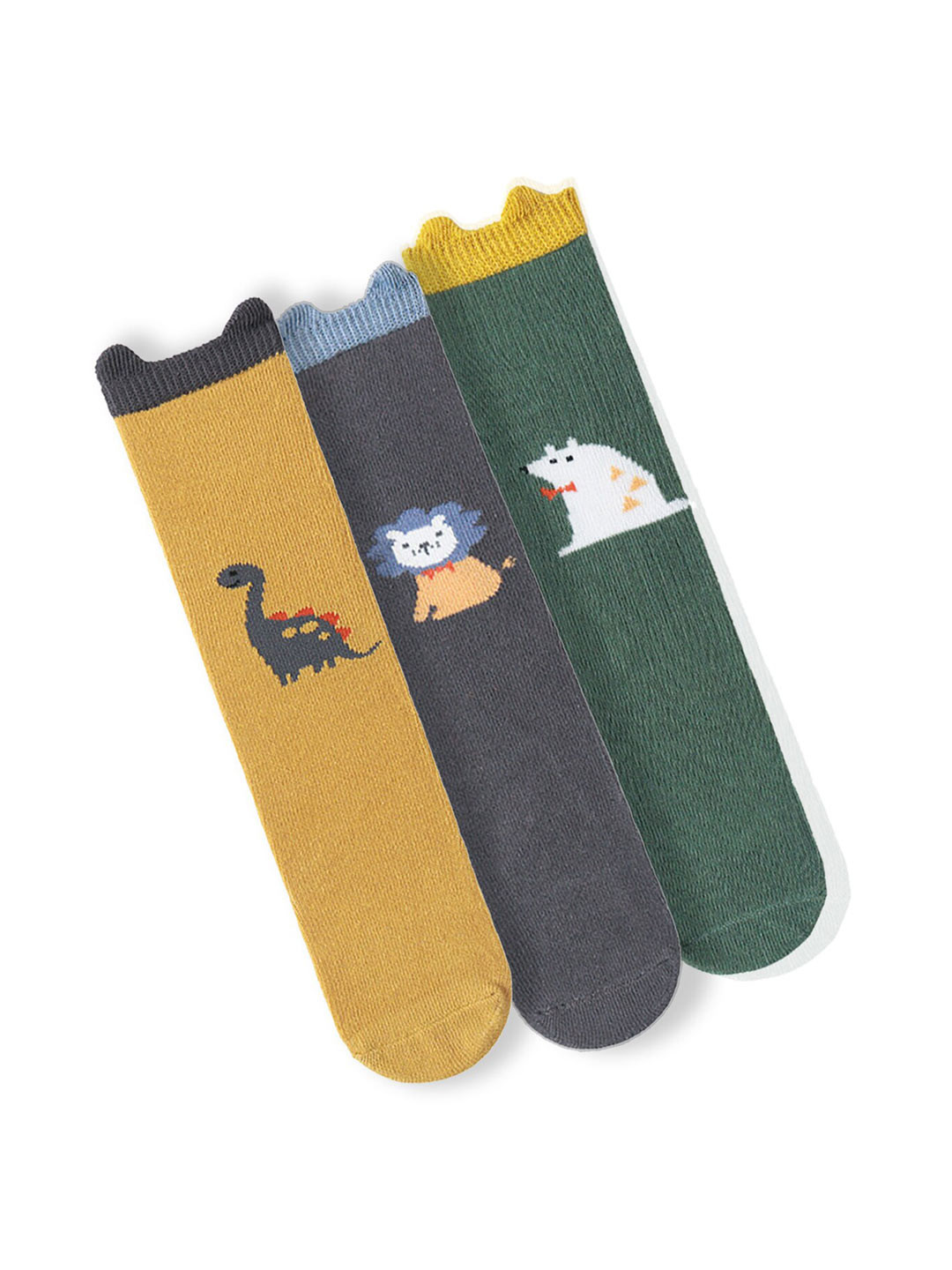 

SYGA Infant Kids Knee Length Cotton Stretch Socks, Yellow