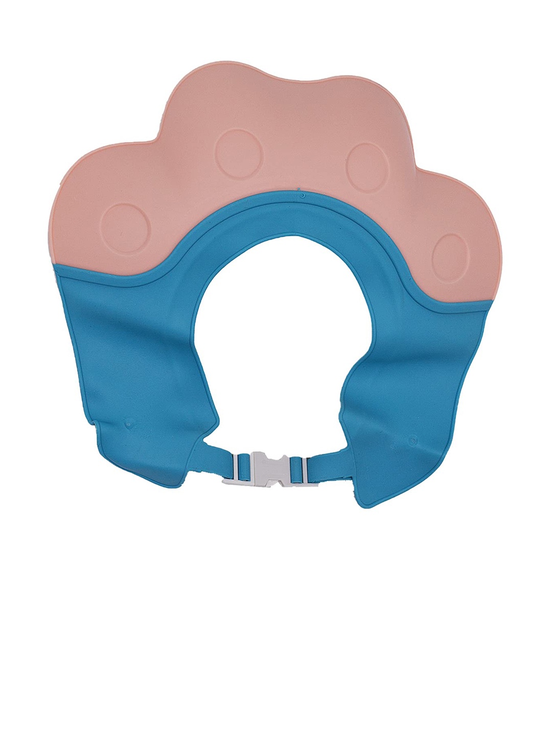 

SYGA Kids Turquoise Blue & Pink Colourblocked Round Bath Cap