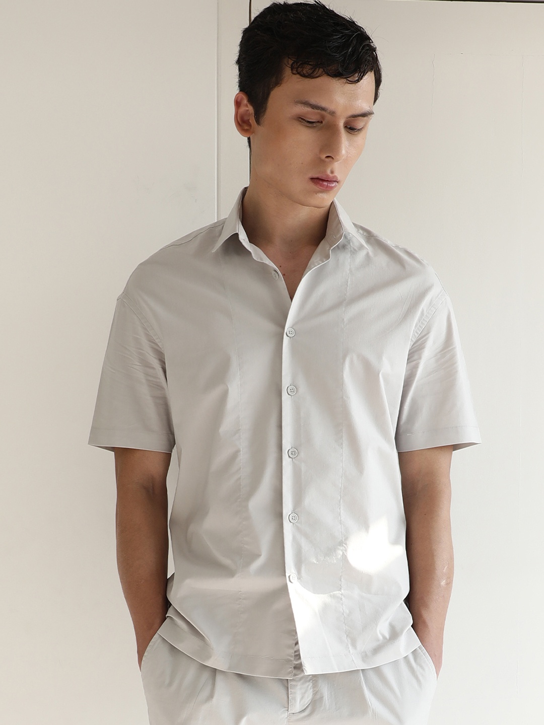 

RARE RABBIT Men Shibuya Slim Fit Cotton Shirt, Na