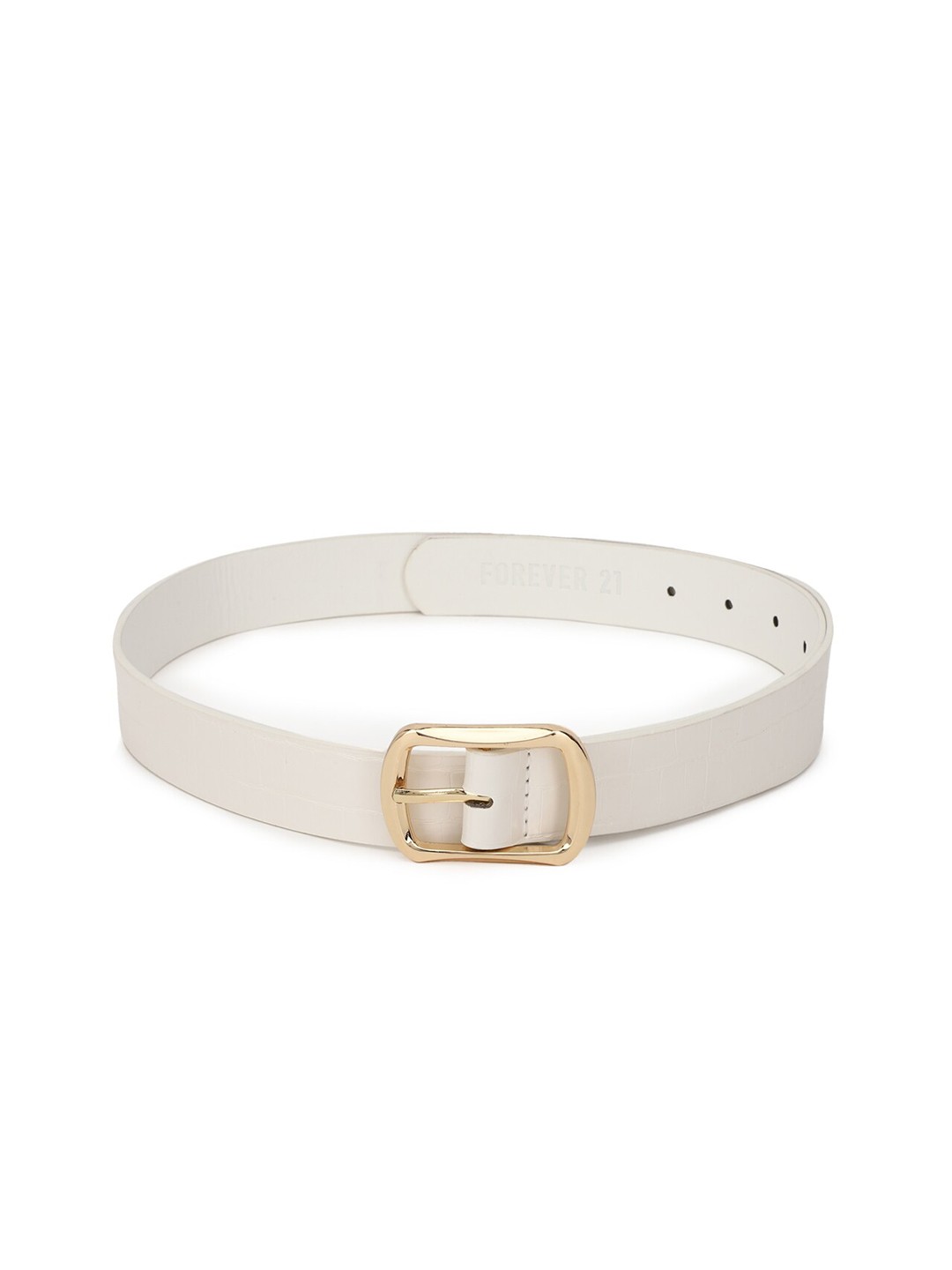 

FOREVER 21 Women White PU Belt
