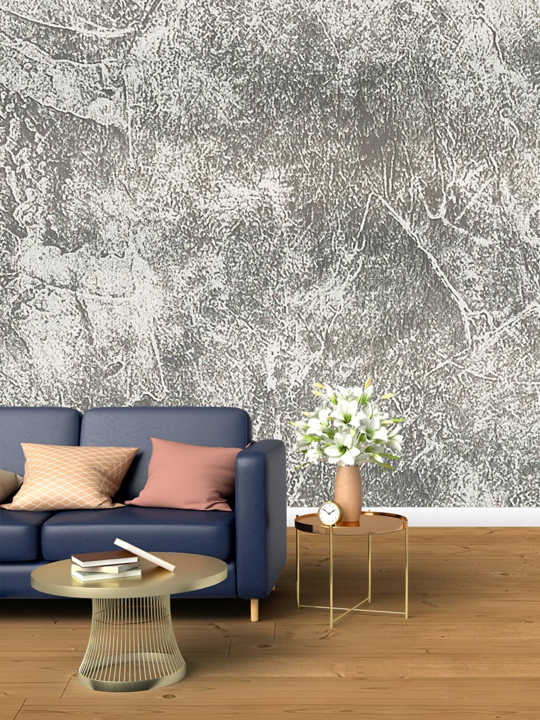 

Jaamso Royals Grey Marble Printed Self-Adhesive & Waterproof Wallpaper