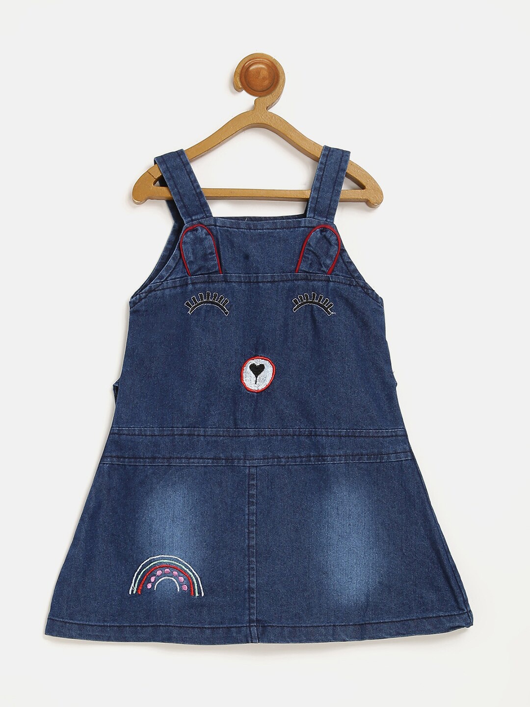 

V2 Value & Variety Girls Blue Denim Pinafore Dress