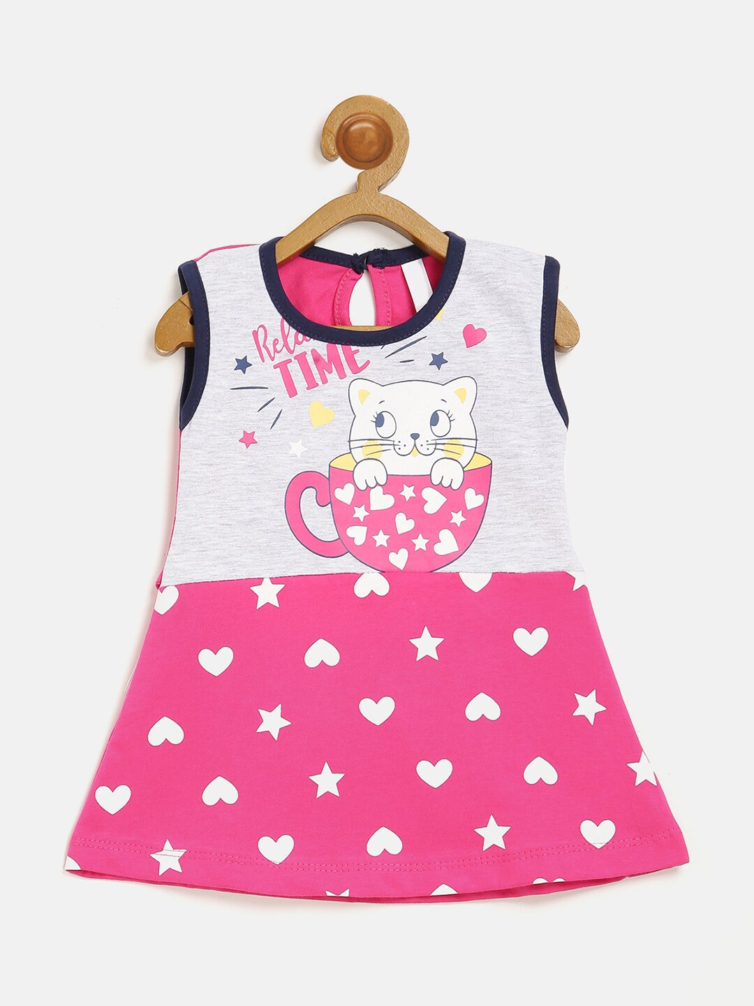 

V2 Value & Variety Magenta A-Line Dress