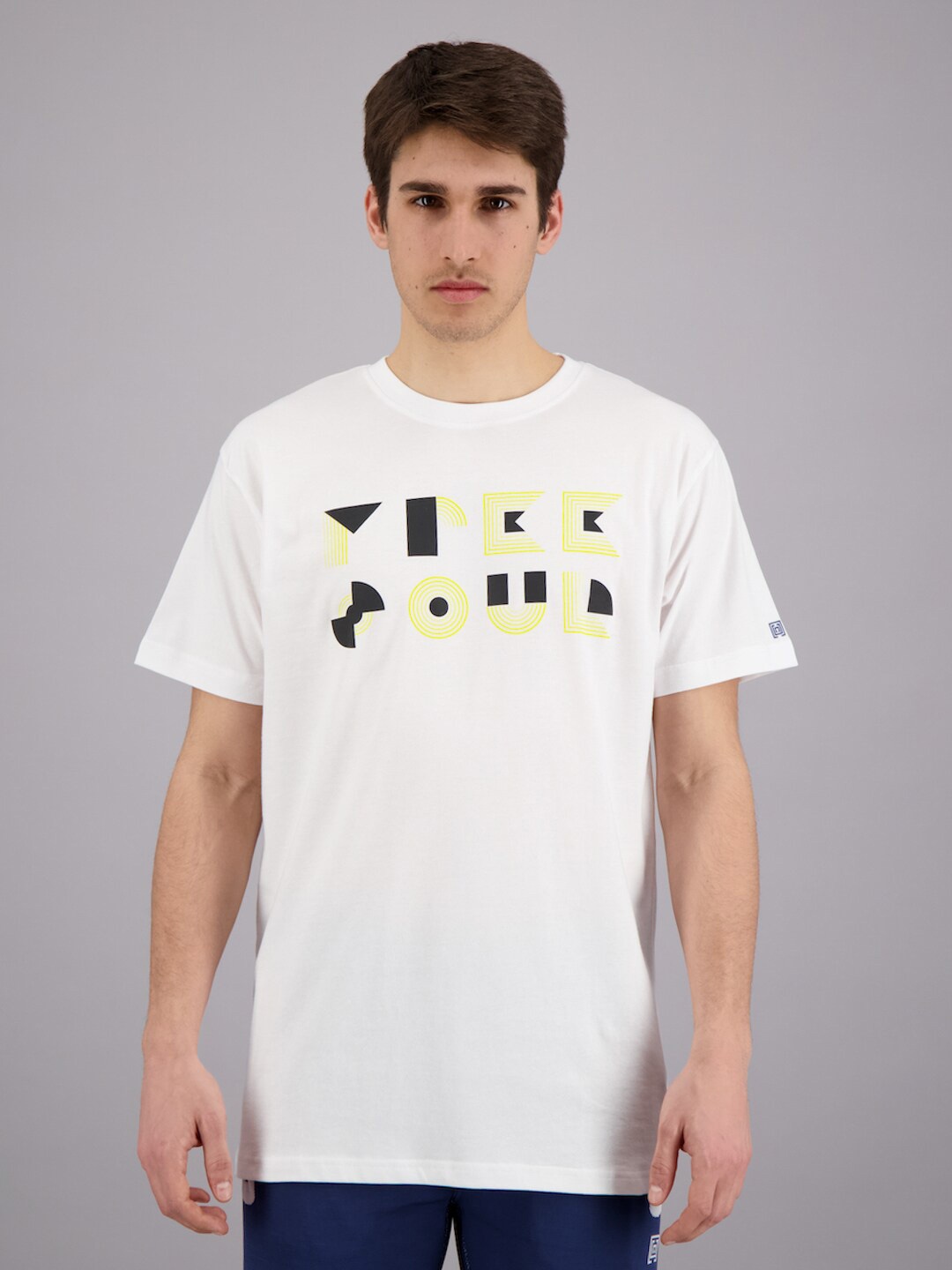 

FREESOUL Men White Typography Printed T-shirt