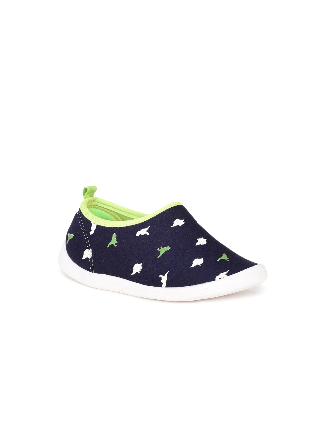 

Bubblegummers Boys Blue Printed Slip-On Sneakers