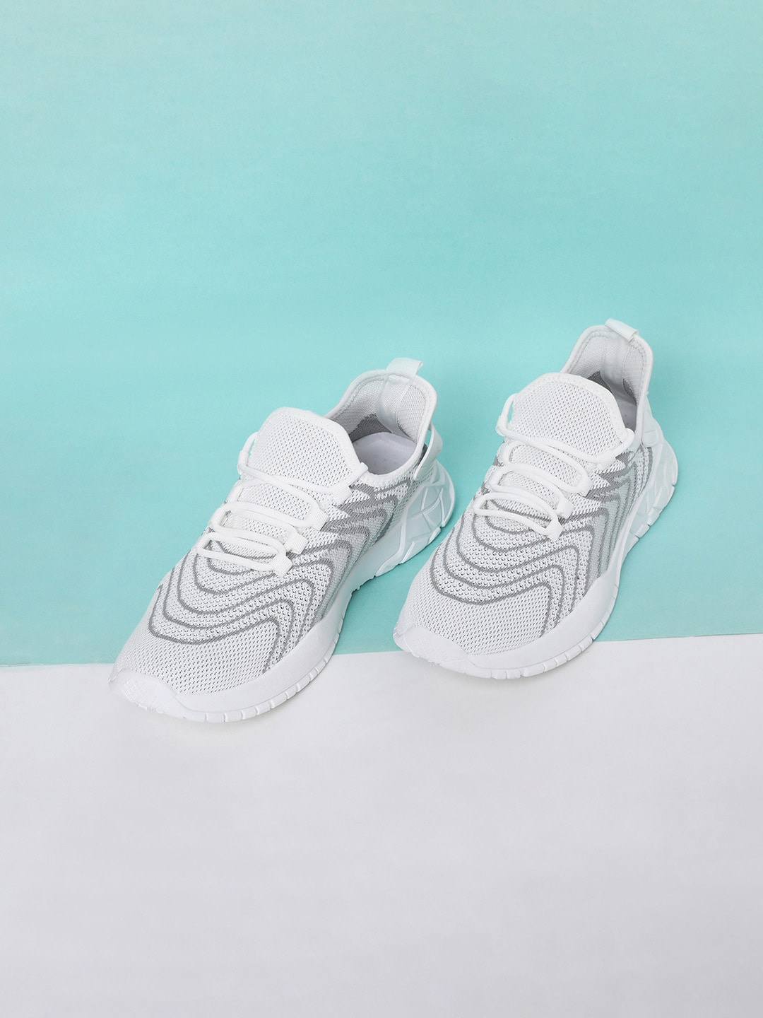 

Forca by Lifestyle Men White Woven Design Sneakers