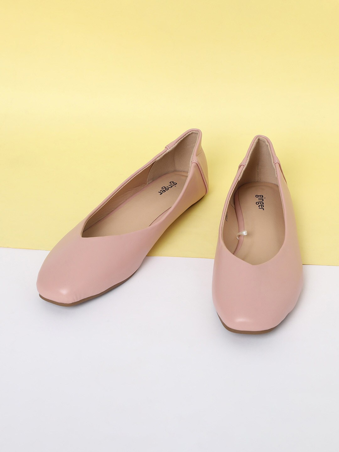 

Ginger by Lifestyle Women Pink Ballerinas Flats