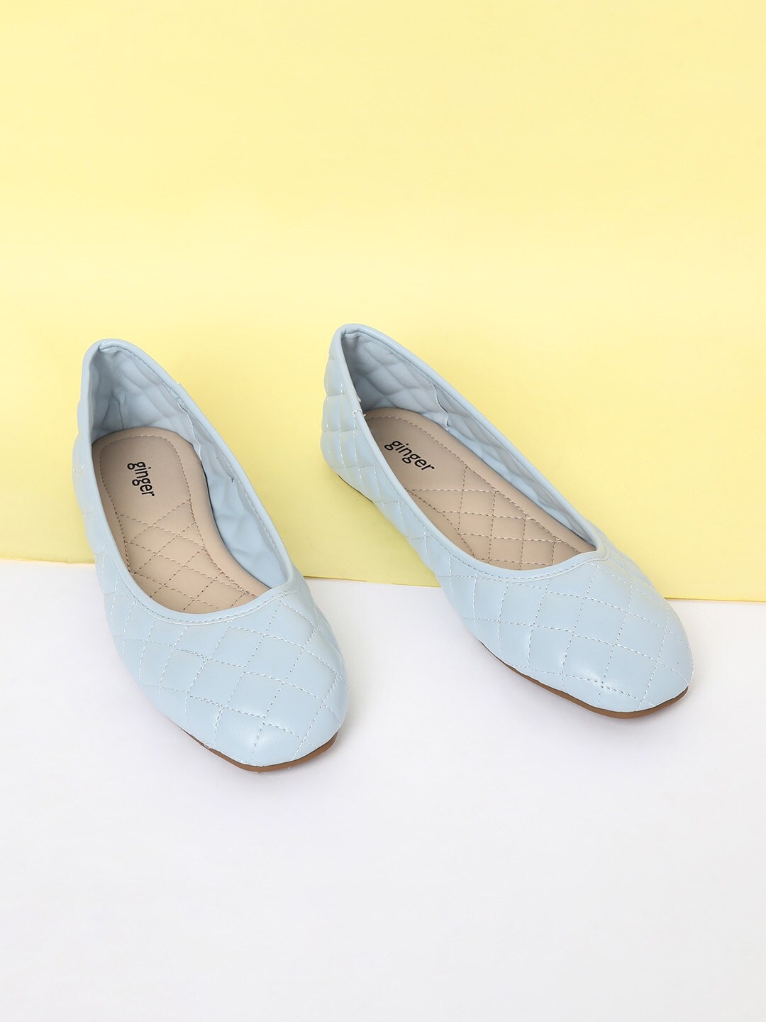 

Ginger by Lifestyle Women Blue Textured Slip-On Sneakers