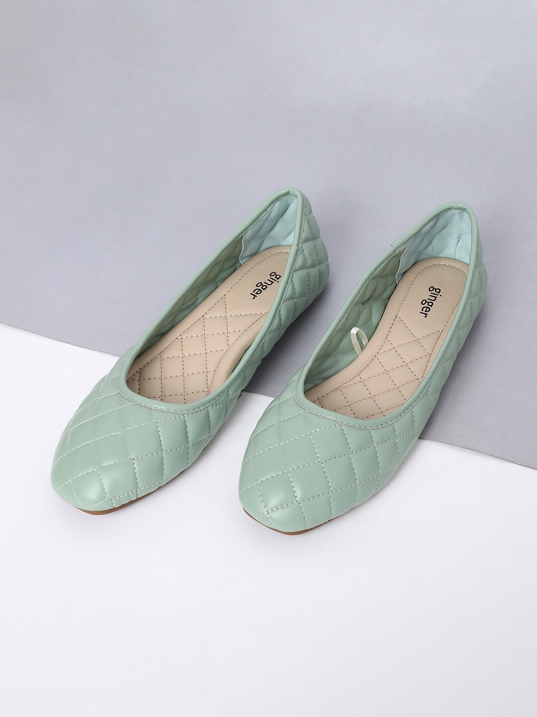 

Ginger by Lifestyle Women Green Textured Espadrilles