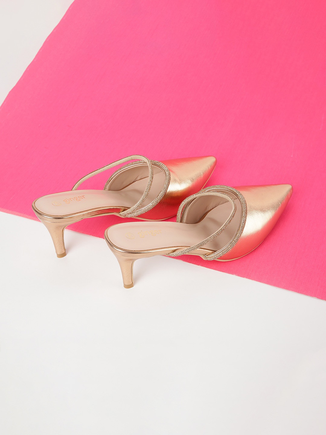 

Ginger by Lifestyle Silver-Toned Stiletto Pumps