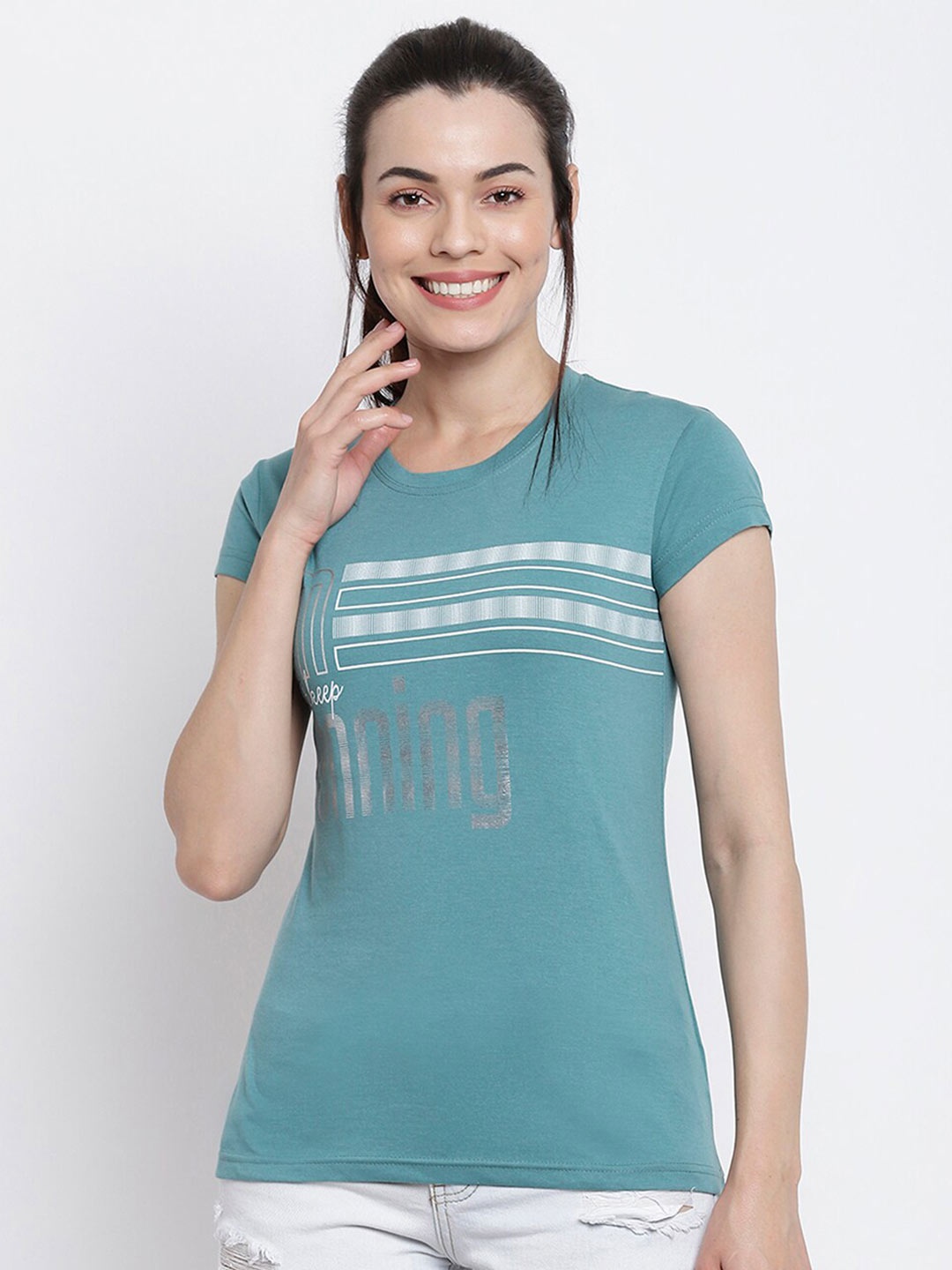 

Her Grace Green Striped Top