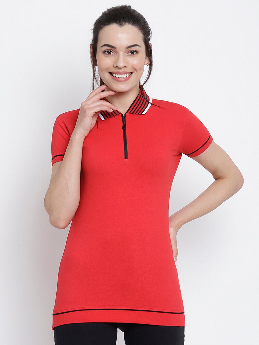 

Her Grace Red Solid Top