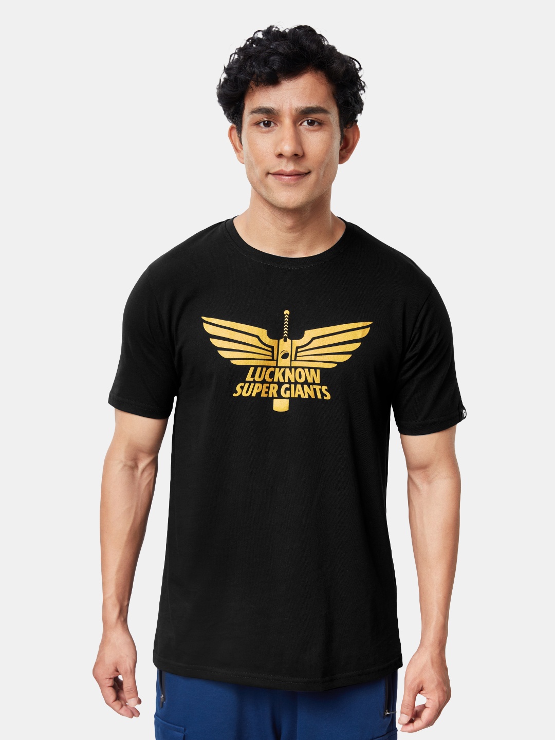 

The Souled Store Men Black Printed T-shirt