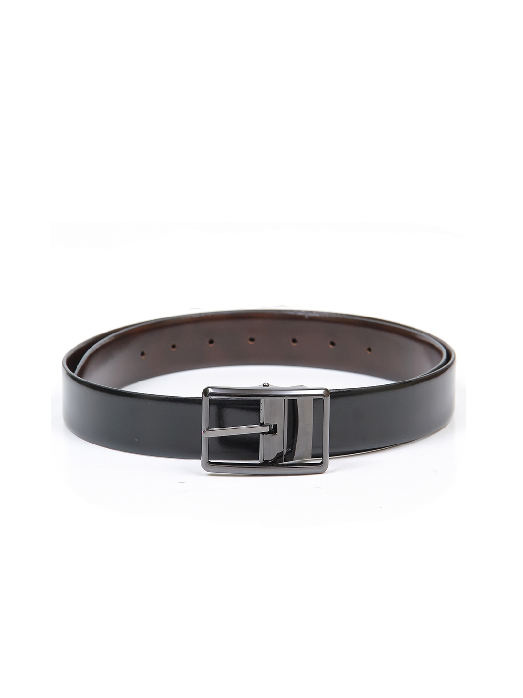 

thickskin Men Black Solid Leather Formal Belt