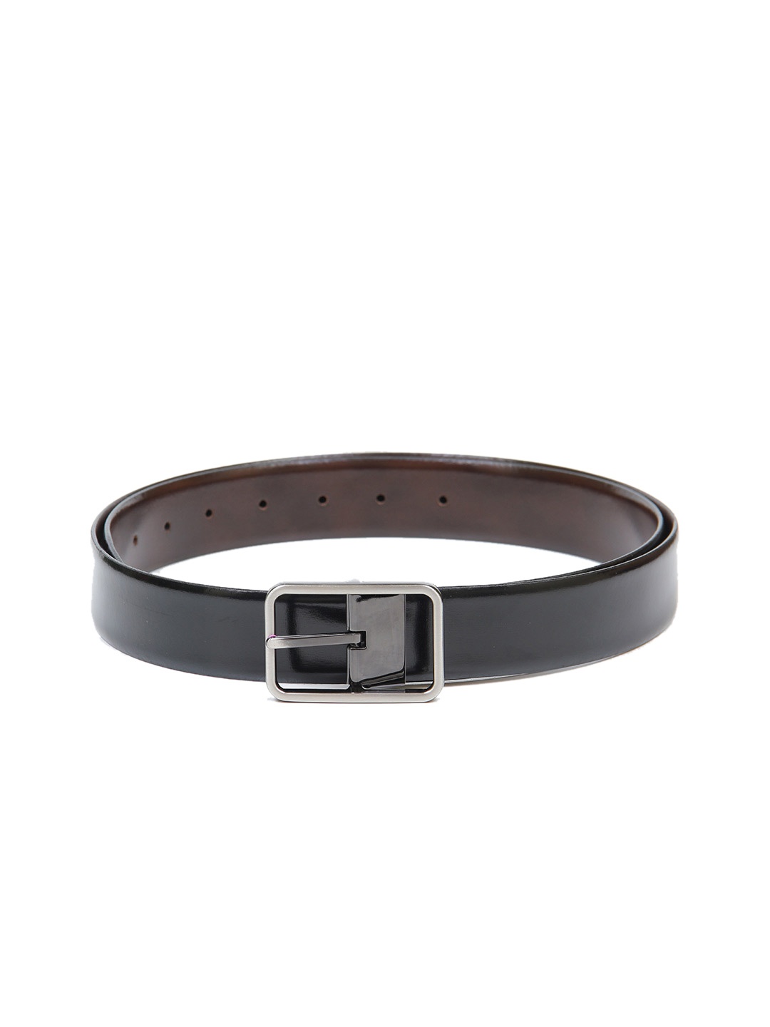 

thickskin Men Black Solid Leather Formal Belt