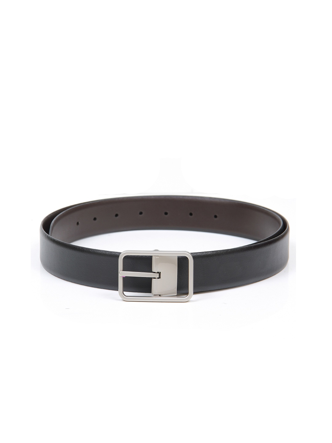 

thickskin Men Black Leather Reversible Formal Belt