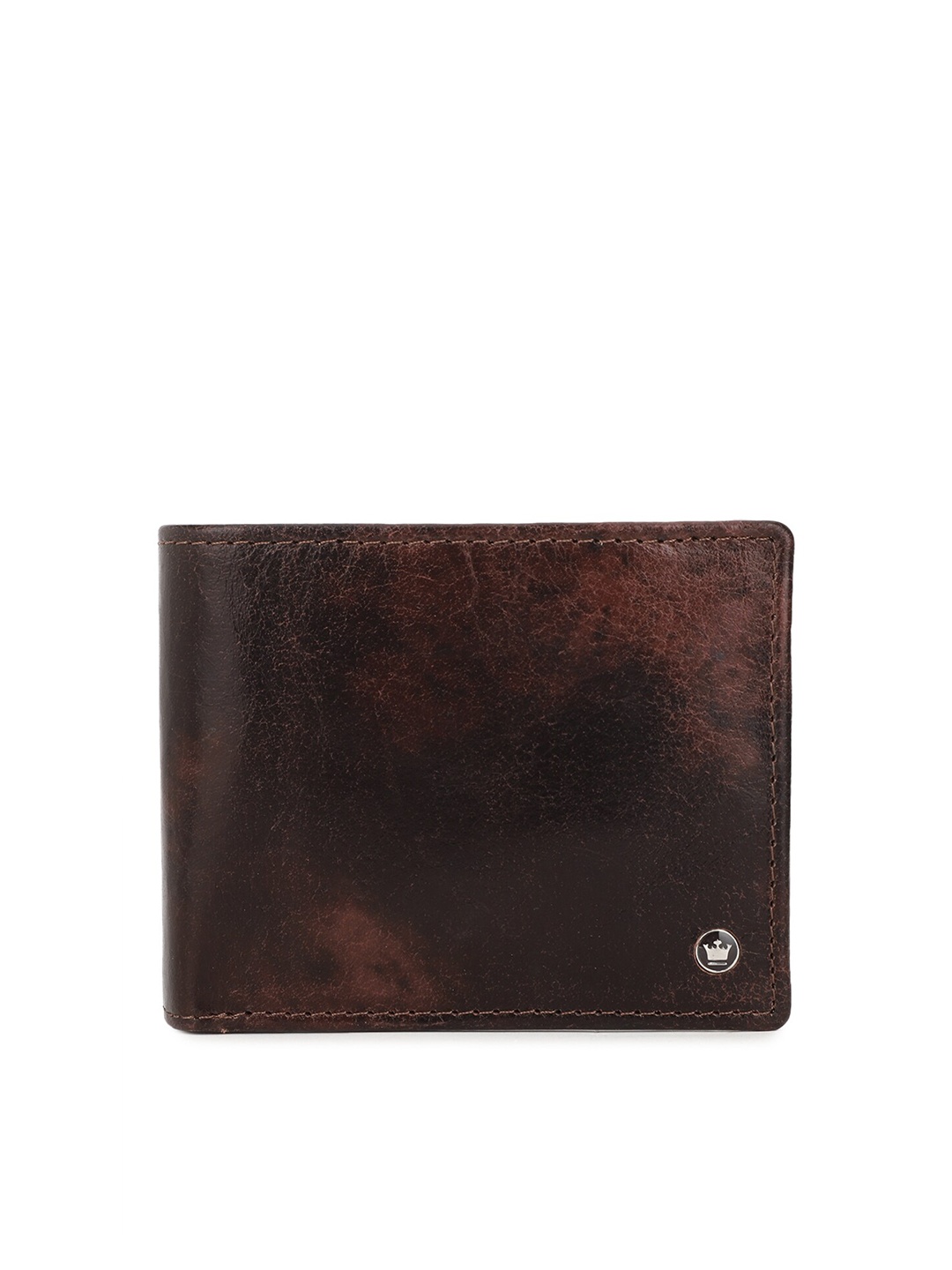 

Louis Philippe Men Brown & Black Two Fold Wallet