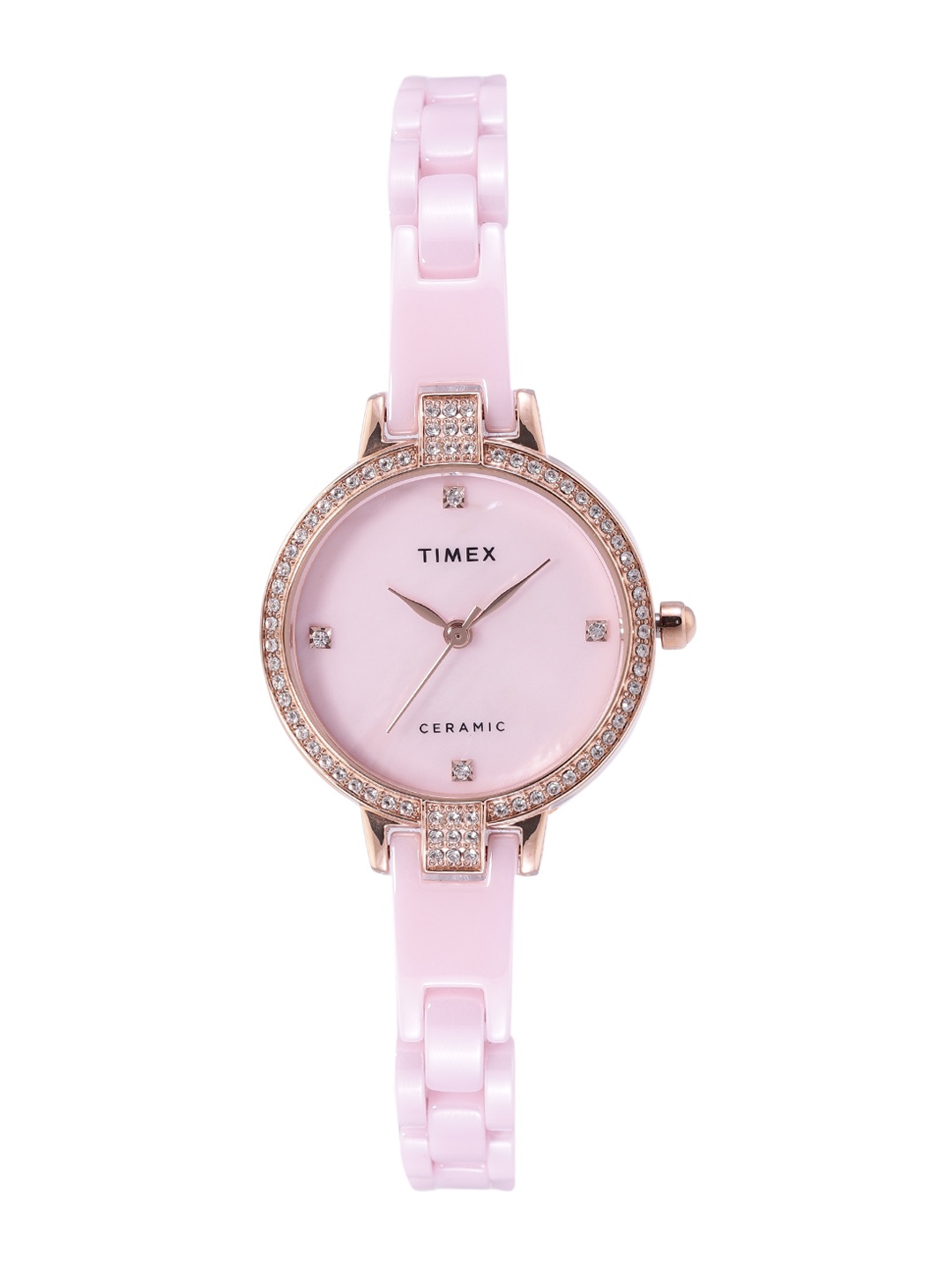 

Timex Women Bracelet Style Straps Analogue Watch TWEL15701, Pink