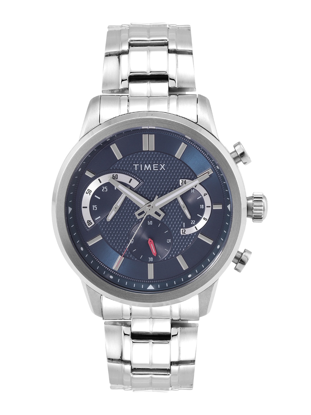 

Timex Men Stainless Steel Bracelet Style Straps Analogue Chronograph Watch TWEG18600, Blue