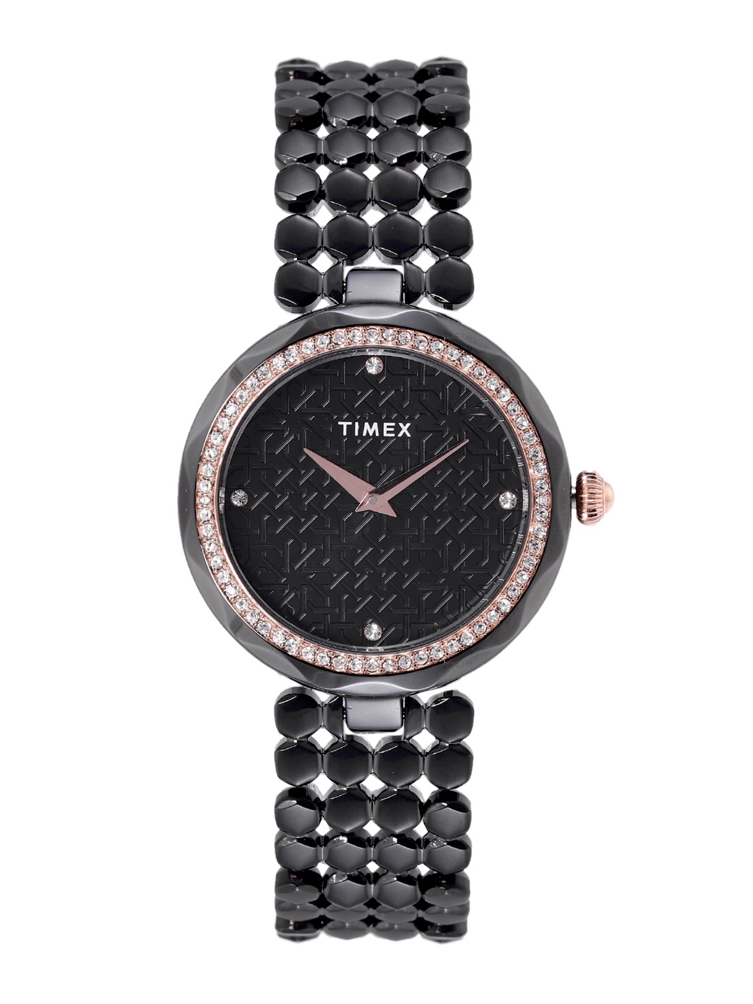 

Timex Women Bracelet Style Straps Analogue Watch TWEL13909, Black