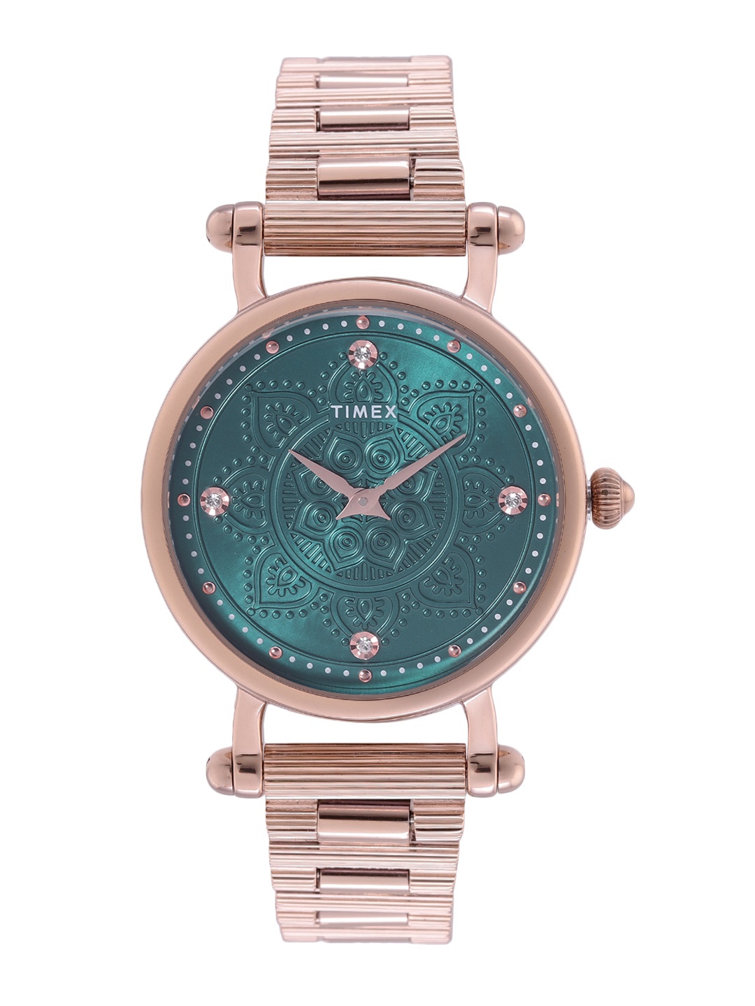 

Timex Women Bracelet Style Straps Analogue Watch - TWEL14303, Green