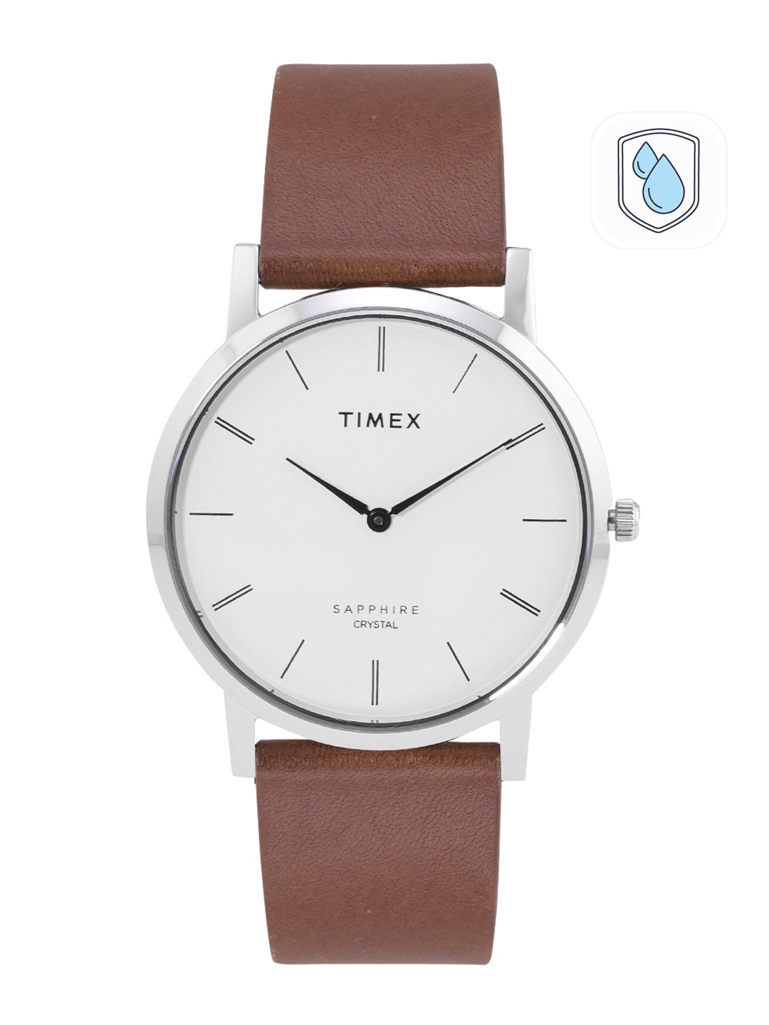 

Timex Empera Men Leather Straps Analogue Watch TWEG17400, White