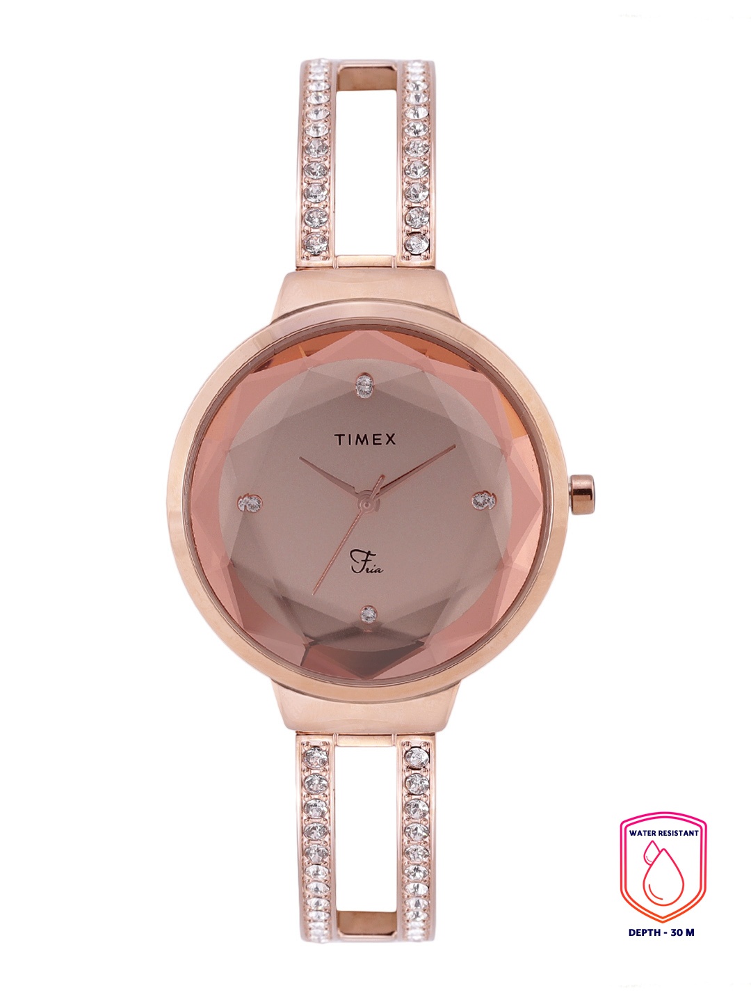 

Timex Women Rose Gold-Toned Dial & Rose Gold Toned Analogue Watch TWEL13401