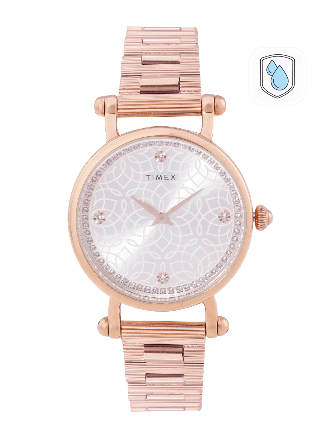 

Timex Fria Women Bracelet Style Straps Analogue Watch TWEL14301, Silver