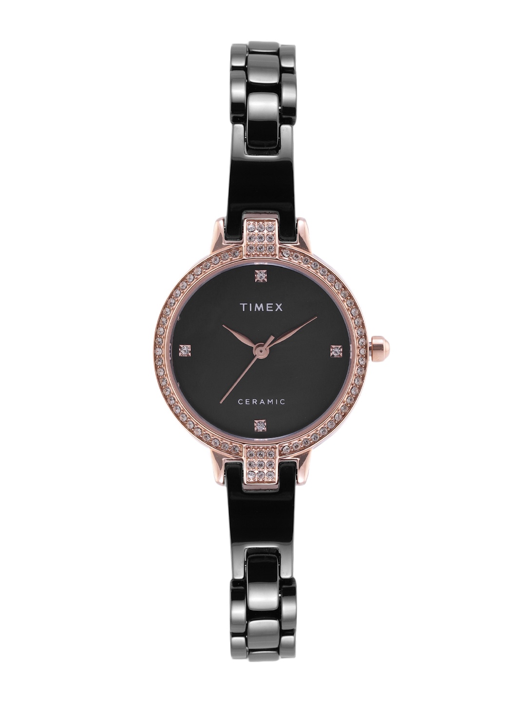 

Timex Women Bracelet Style Straps Analogue Watch TWEL15703, Black