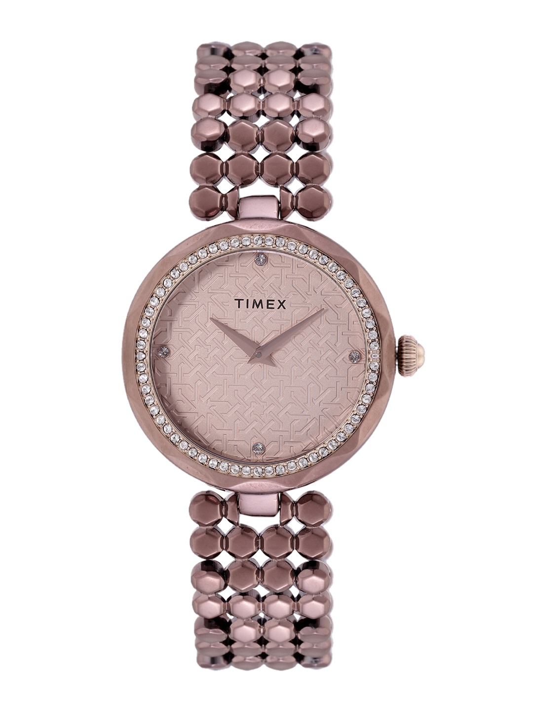 

Timex Women Bracelet Style Straps Analogue Watch, Rose gold